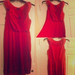 Apt. 9 Silk Dress-Deep Orange